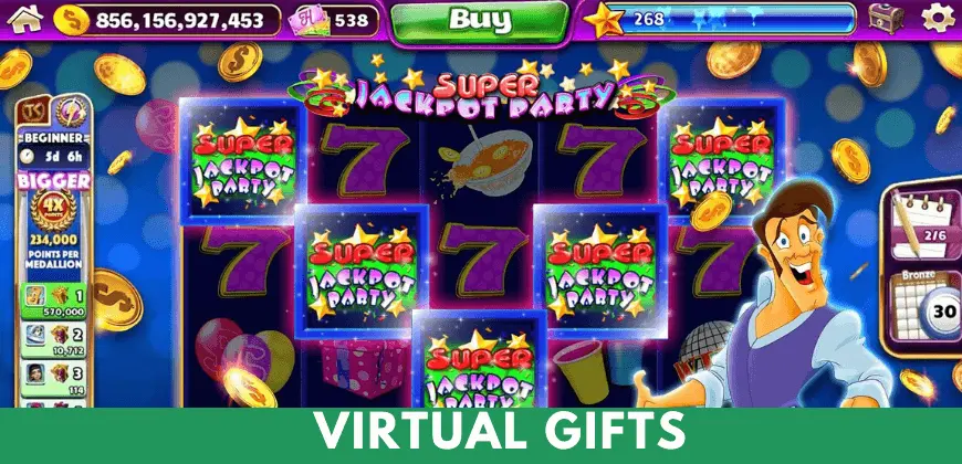showing virtual gifts